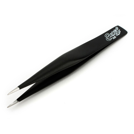 Excel Blades Hollow Handle Tweezers Black